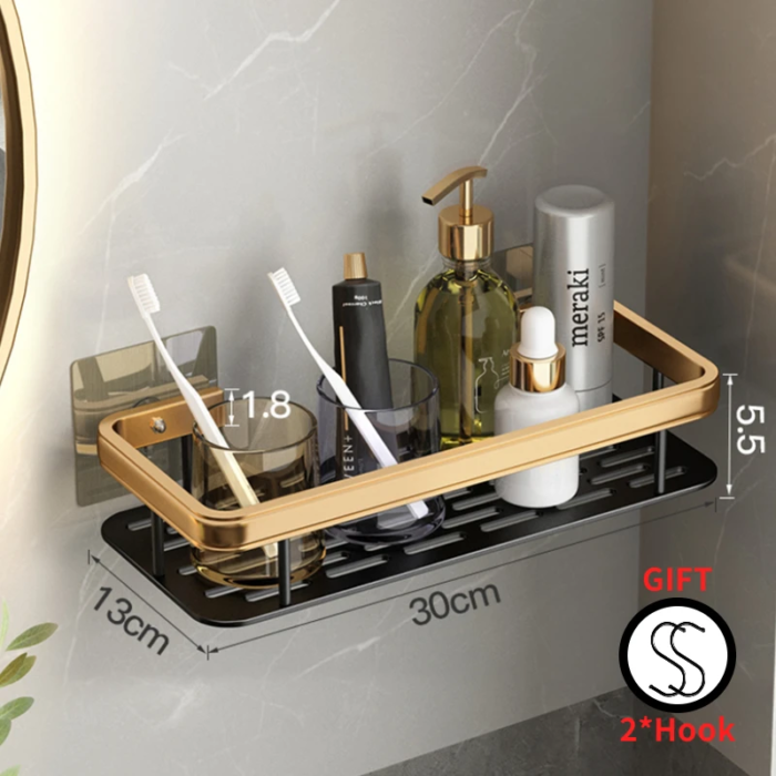 Estante de baño de pared con organizador - Imagen 11