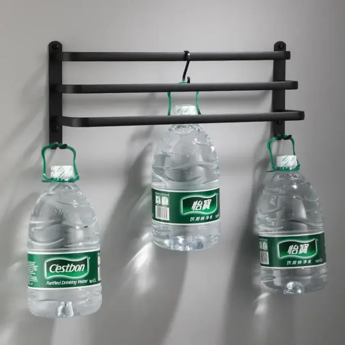 Toallero de pared de Aluminio Negro Mate - Imagen 5